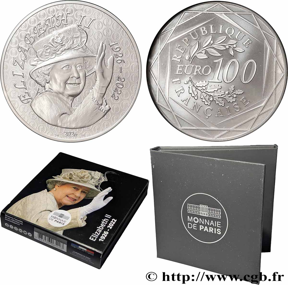 FRANCE 100 Euro - ELIZABETH II 2026 BU