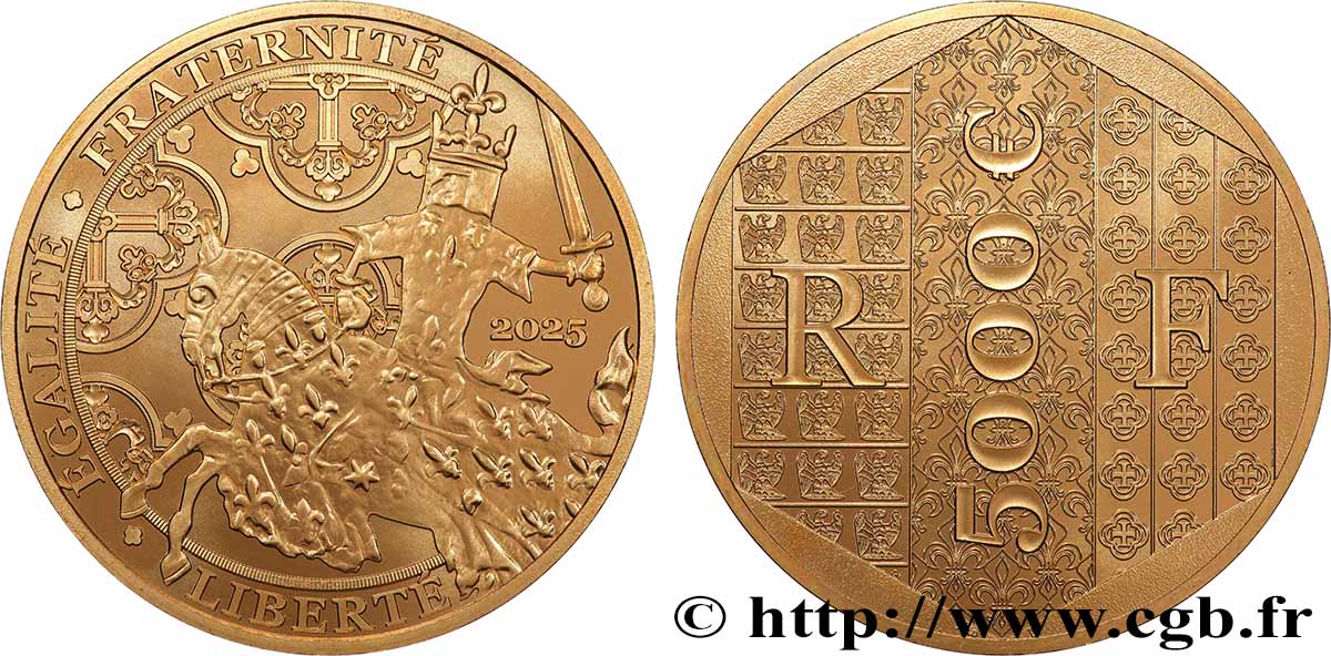 FRANCE 5000 Euro FRANC A CHEVAL (or) 2025 BU