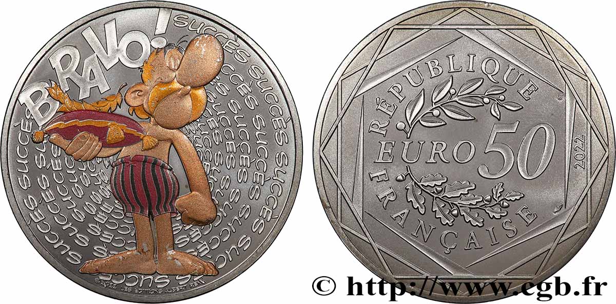 FRANKREICH 50 Euro ASTÉRIX - SUCCÈS 2022