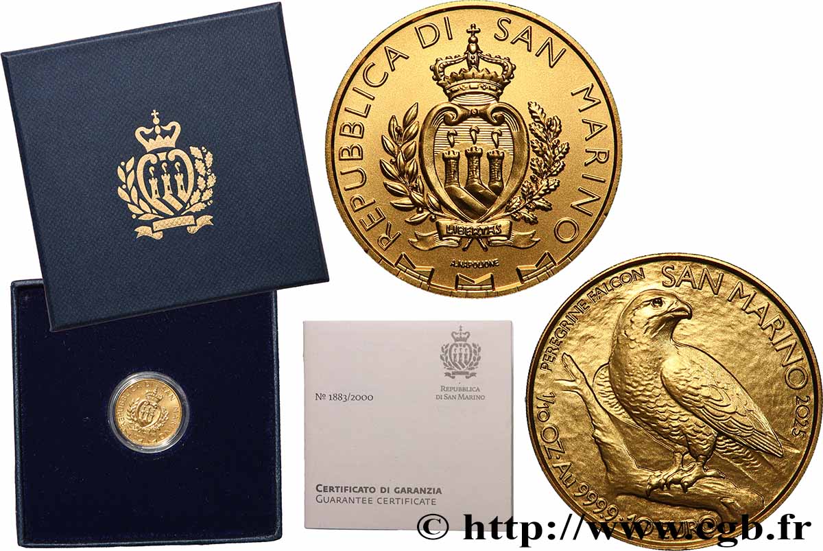 ORO, PALLADIO E PLATINO: INVESTIMENTI 1/10 oz - 10 Euro Faucon Pèlerin 2025 BU