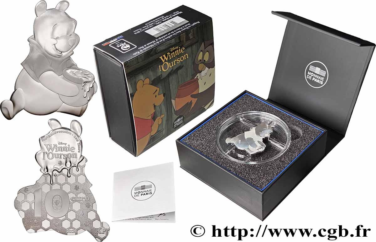 FRANCE BELLE EPREUVE 10 Euro forme WINNIE L’OURSON 2026 Proof set