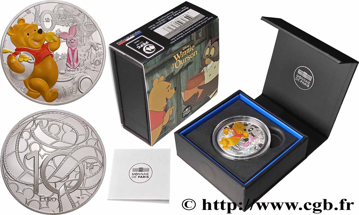 FRANCE BELLE EPREUVE 10 Euro WINNIE L’OURSON 2026 Proof set