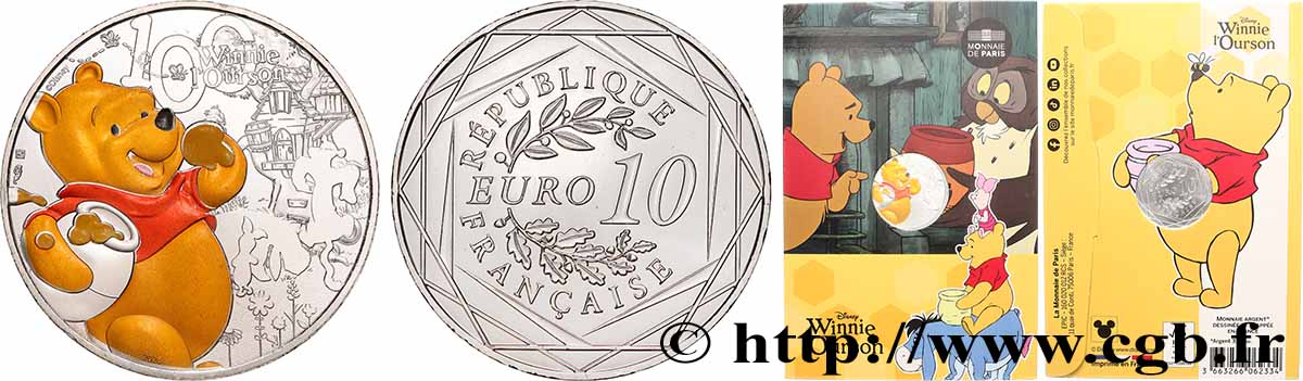FRANCE 10 Euro WINNIE L’OURSON 2026 Brilliant Uncirculated
