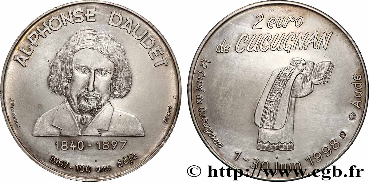 FRANCE 2 Euro Essai de Cucugnan (1 - 30 juin 1998) 1998 MS
