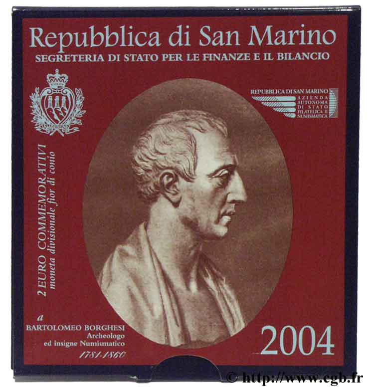 SAN MARINO 2 Euro BARTOLOMEO BORGHESI 2004 BU
