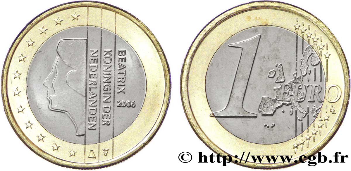PAYS-BAS 1 Euro BEATRIX 2006 SPL