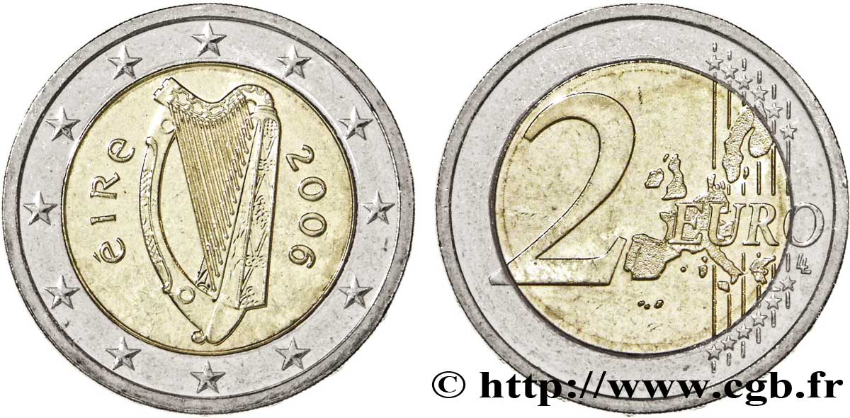 IRLANDA 2 Euro HARPE tranche B 2006 MS63