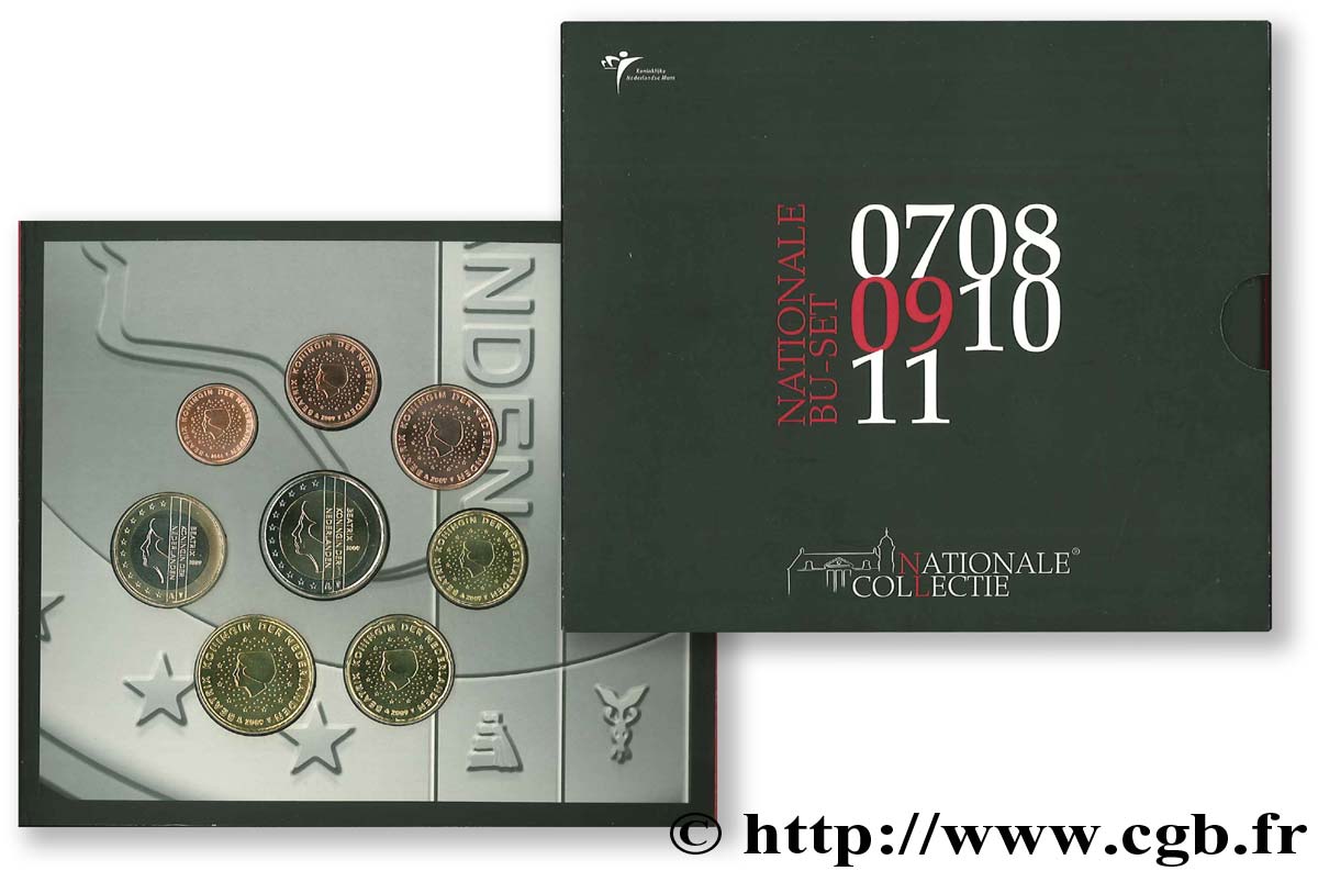 PAESI BASSI SÉRIE Euro BRILLANT UNIVERSEL  2009 BU