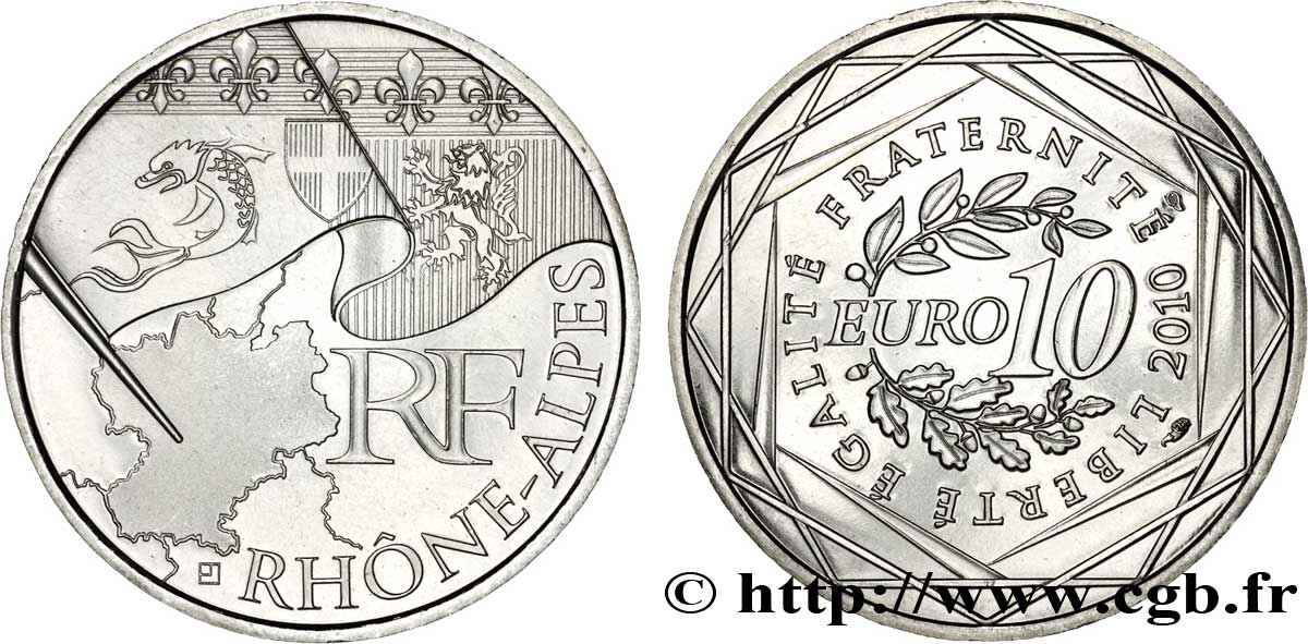 FRANCE 10 Euro des RÉGIONS - RHÔNE-ALPES 2010 SPL