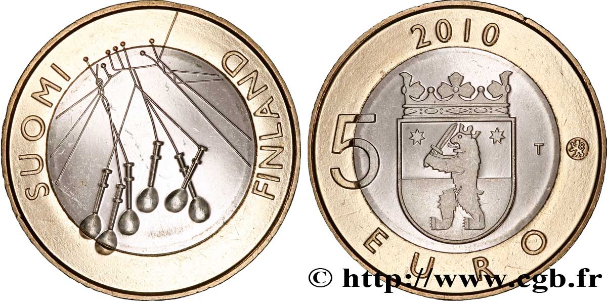 FINLANDIA 5 Euro SATAKUNTA 2010 MS