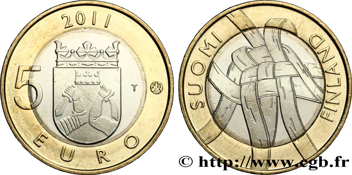 FINLANDIA 5 Euro KARELIA 2011 SC