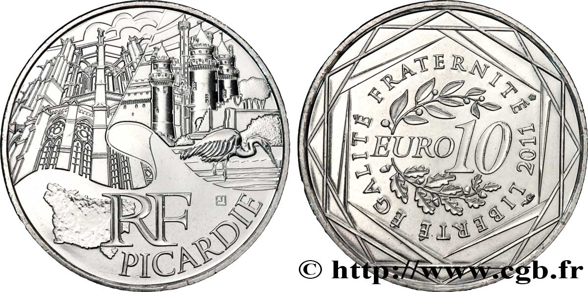 FRANCE 10 Euro des RÉGIONS - PICARDIE
 2011 MS
