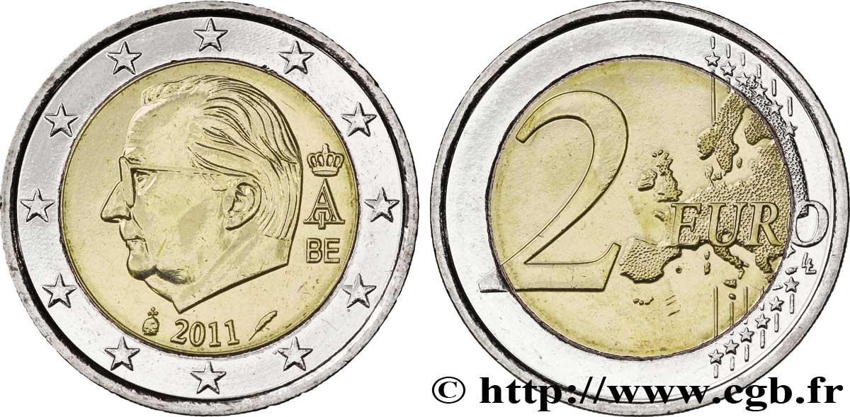 BELGIEN 2 Euro ALBERT II 2011