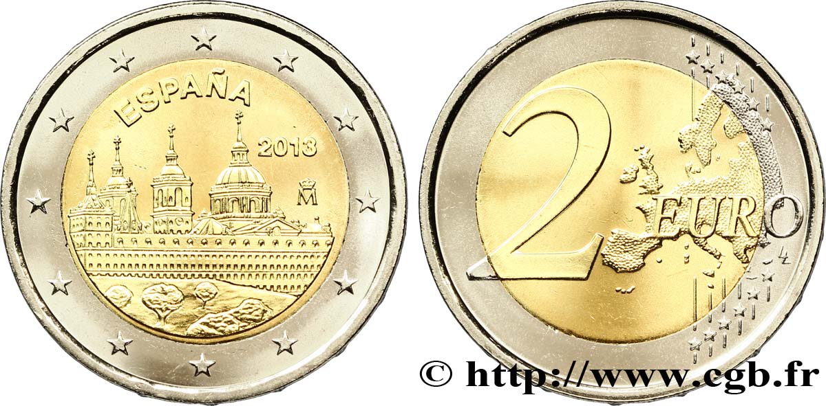 SPANIEN 2 Euro MONASTÈRE DE L ESCURIAL  2013