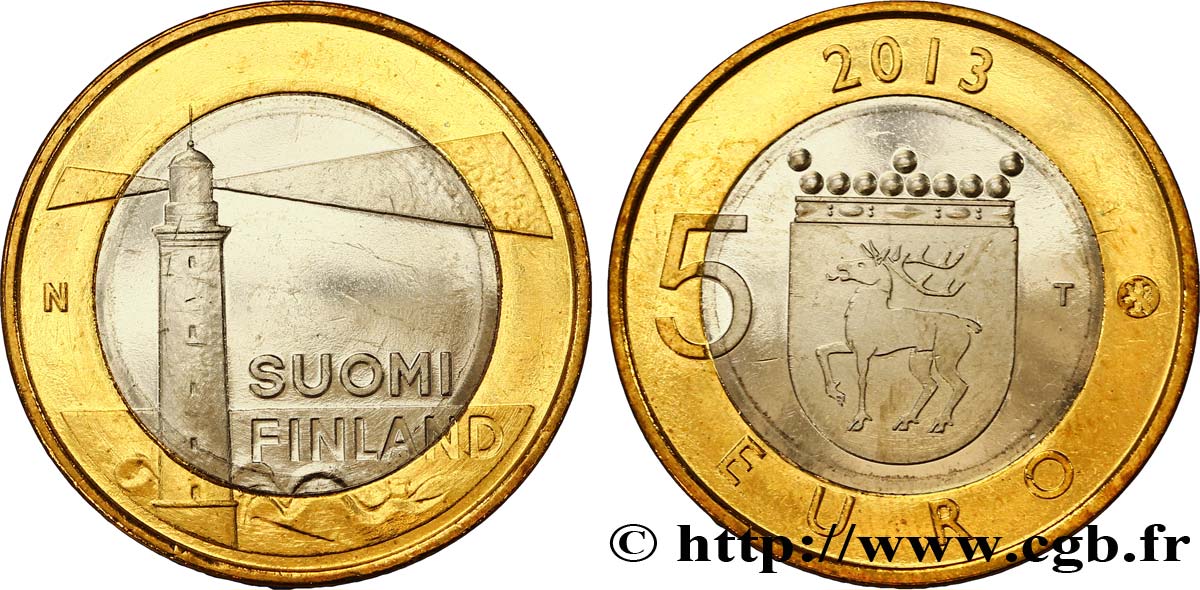 FINLAND 5 Euro ÅLAND 2013 AU