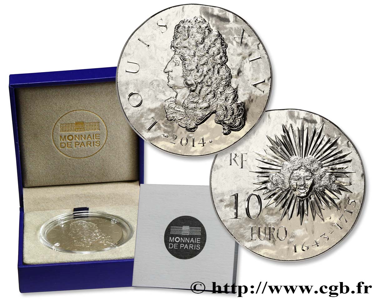 FRANCIA 10 Euro LOUIS XIV 2014 FDC