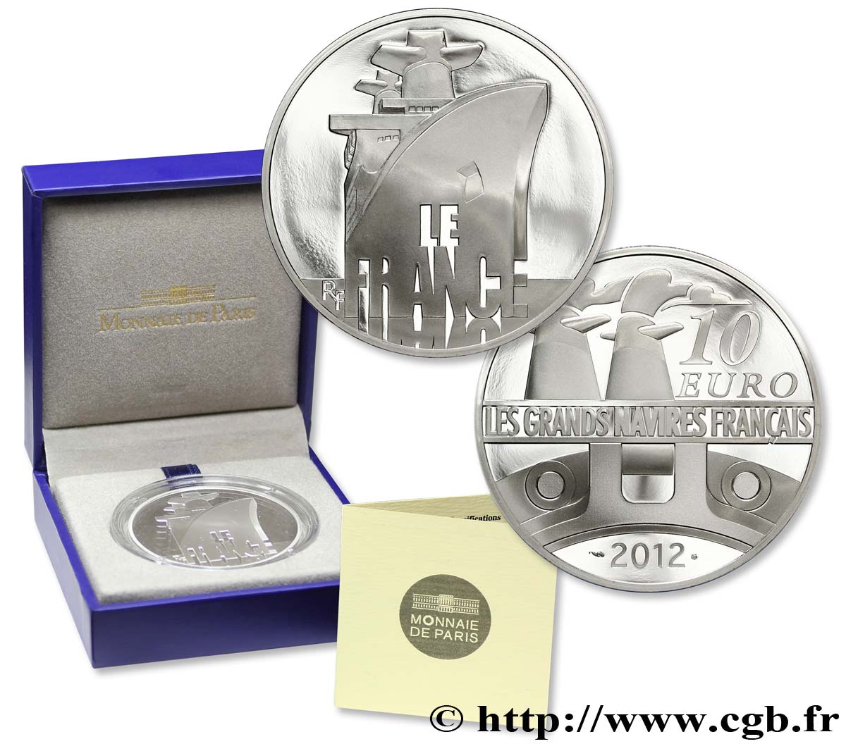 FRANCE Belle Épreuve 10 Euro LE FRANCE 2012 Proof set