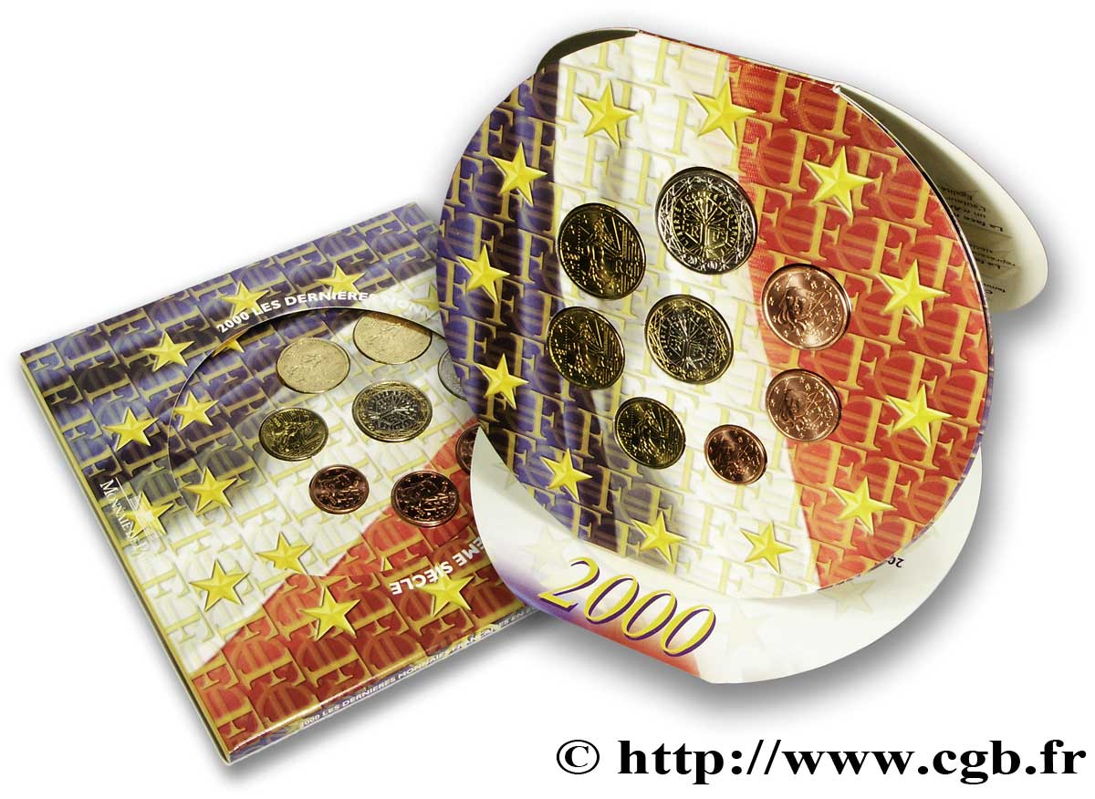FRANCIA SÉRIE Euro BRILLANT UNIVERSEL 2000 BU