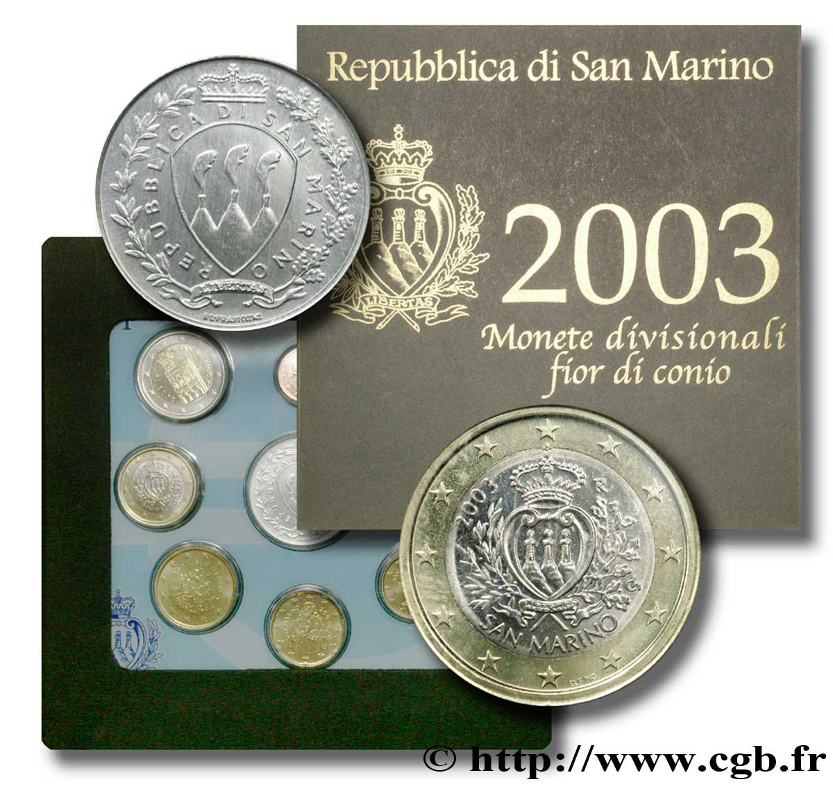 SAN MARINO SÉRIE Euro BRILLANT UNIVERSEL 2003 BU