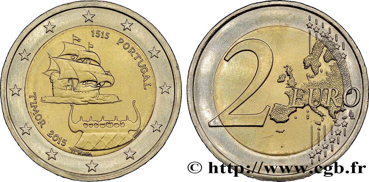 PORTUGAL 2 Euro TIMOR 2015