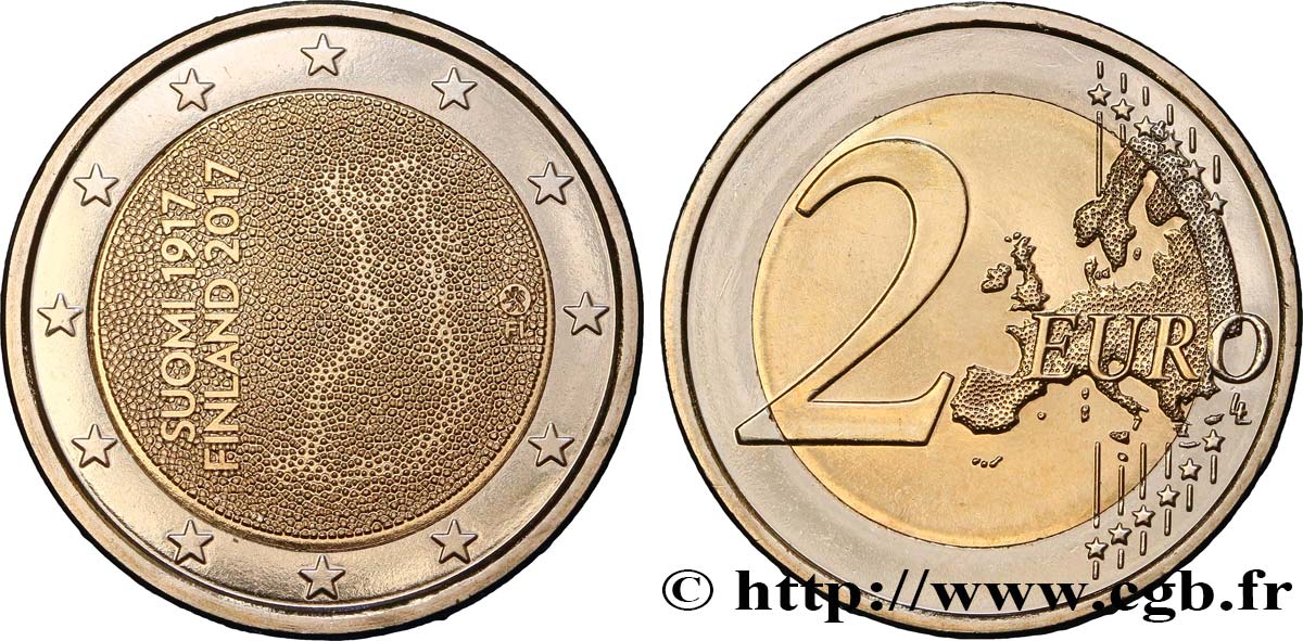 FINLANDIA 2 Euro INDÉPENDANCE DE LA FINLANDE 2017 MS