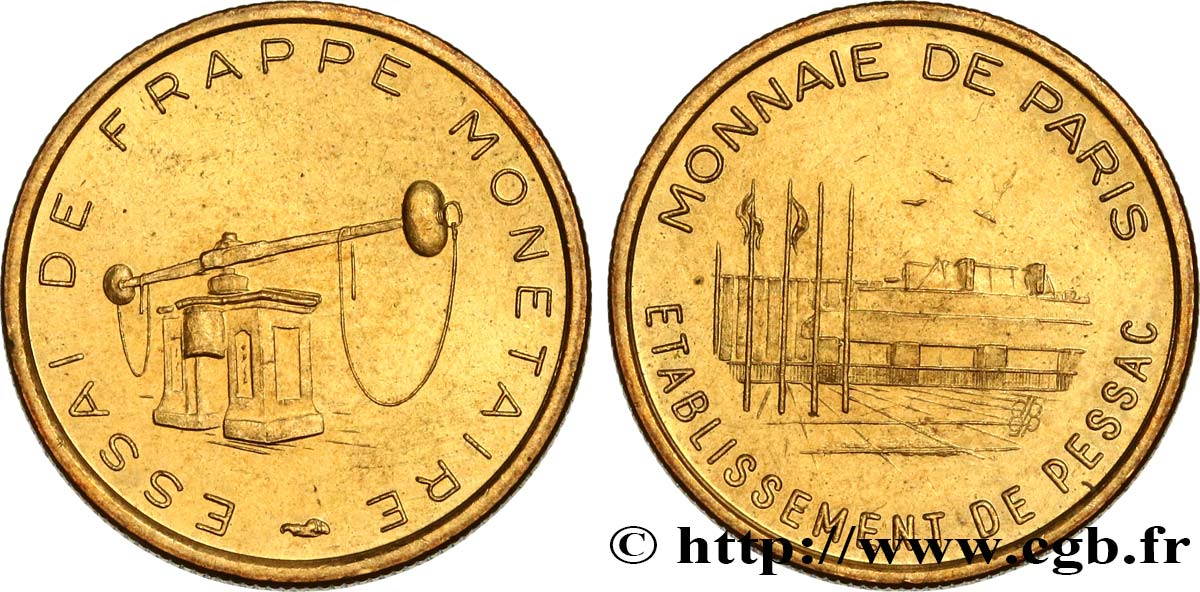 BANCO CENTRAL EUROPEO 10 Cent euro, essai de frappe monétaire dit de “Pessac” n.d. SC