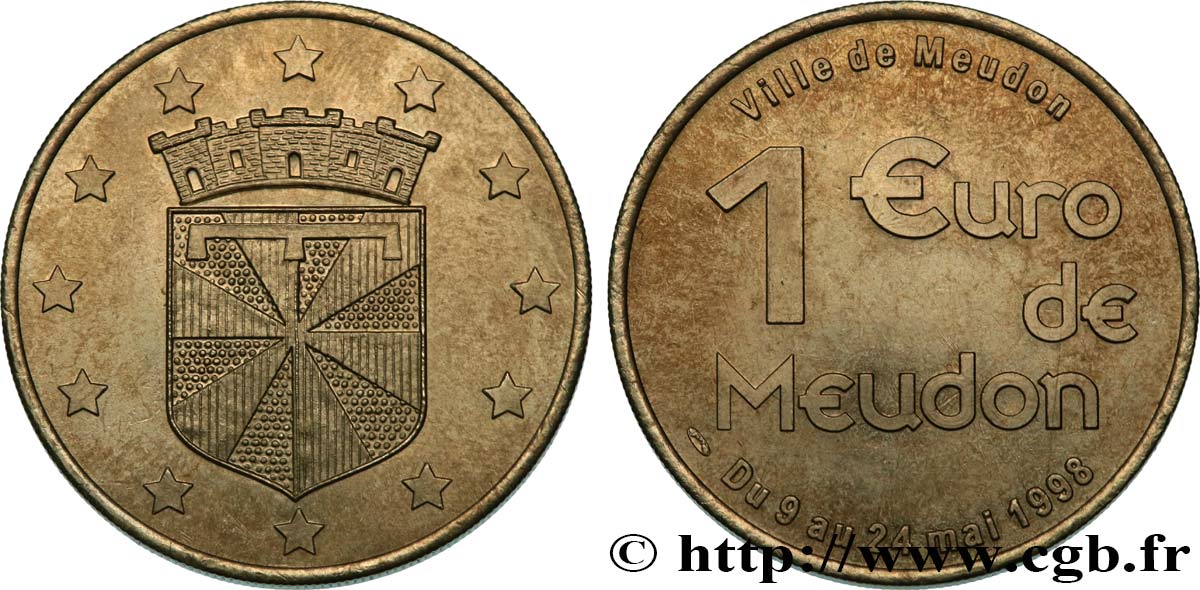 FRANCIA 1 Euro de Meudon 1998 SC
