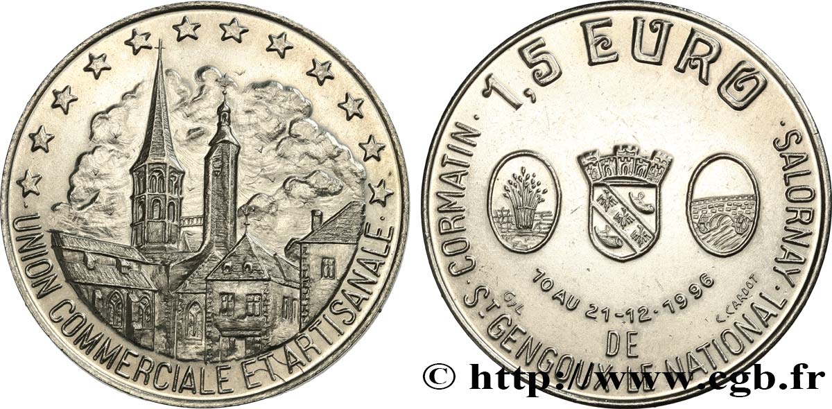 FRANCE 1,5 Euro de Saint-Gengoux-le-National (10 - 21 décembre 1996) 1996 SPL