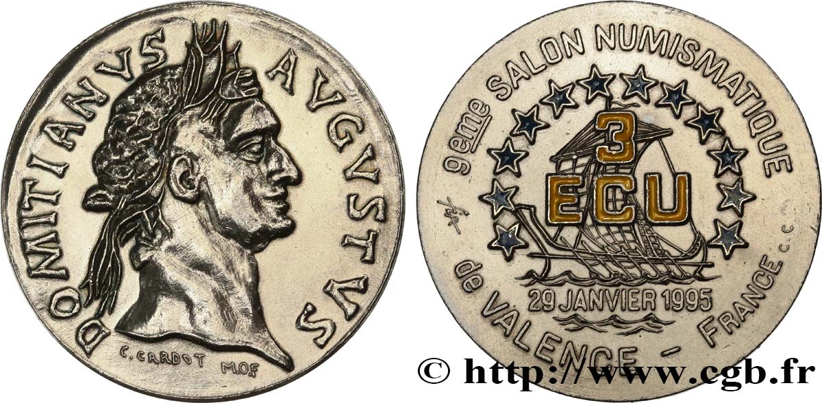 FRANCIA 3 Écu Valence (29 janvier 1995) 1995 MS