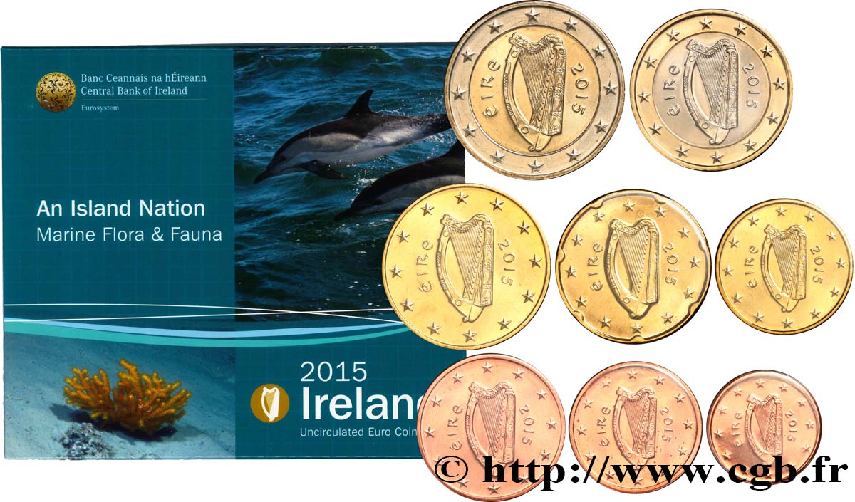 IRELAND REPUBLIC SÉRIE Euro BRILLANT UNIVERSEL - AN ISLAND NATION 2015 Brilliant Uncirculated