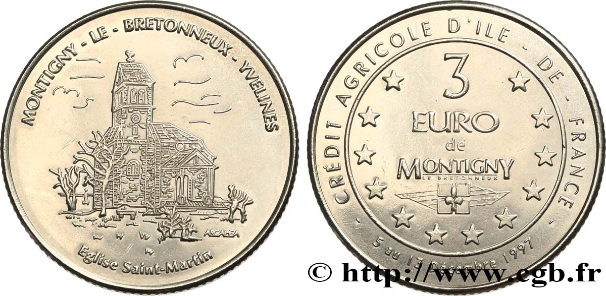FRANCIA 3 Euro de Montigny (5 - 13 décembre 1997) 1997 MS