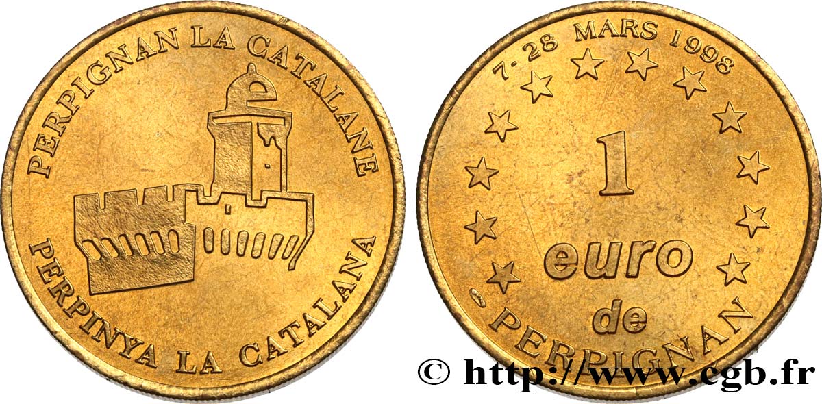 FRANCIA 1 Euro de Perpignan (7 - 23 mars 1998) 1998 EBC
