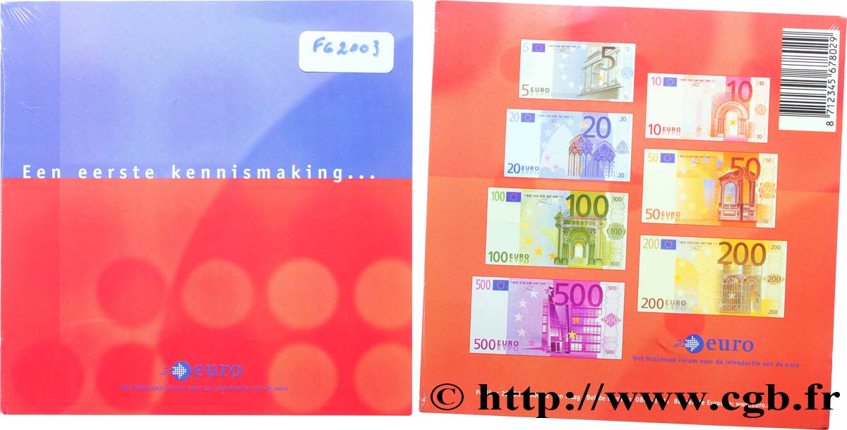 PAYS-BAS Lot de 8 pièces (1cent à 2 euros) n.d. SPL
