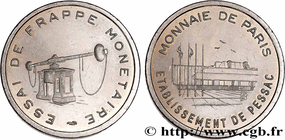 BANCO CENTRAL EUROPEO 20 Cent euro, essai de frappe monétaire dit de “Pessac” n.d. SC