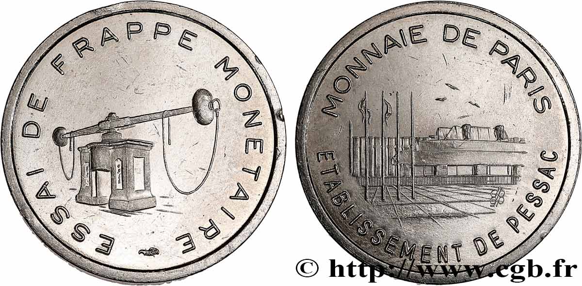 BANQUE CENTRALE EUROPEENNE 20 Cent euro, essai de frappe monétaire dit de “Pessac” n.d. SPL