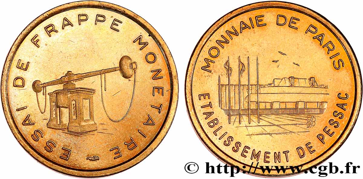BANQUE CENTRALE EUROPEENNE 20 Cent euro, essai de frappe monétaire dit de “Pessac” n.d. SPL
