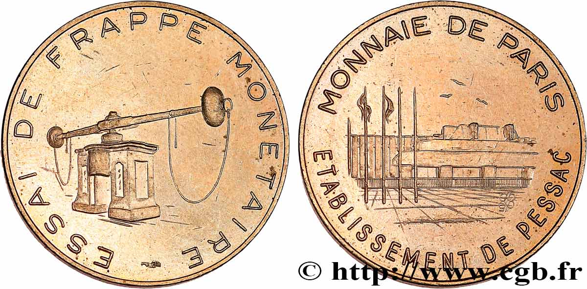 BANCO CENTRAL EUROPEO 50 Cent euro, essai de frappe monétaire dit de “Pessac” n.d. SC