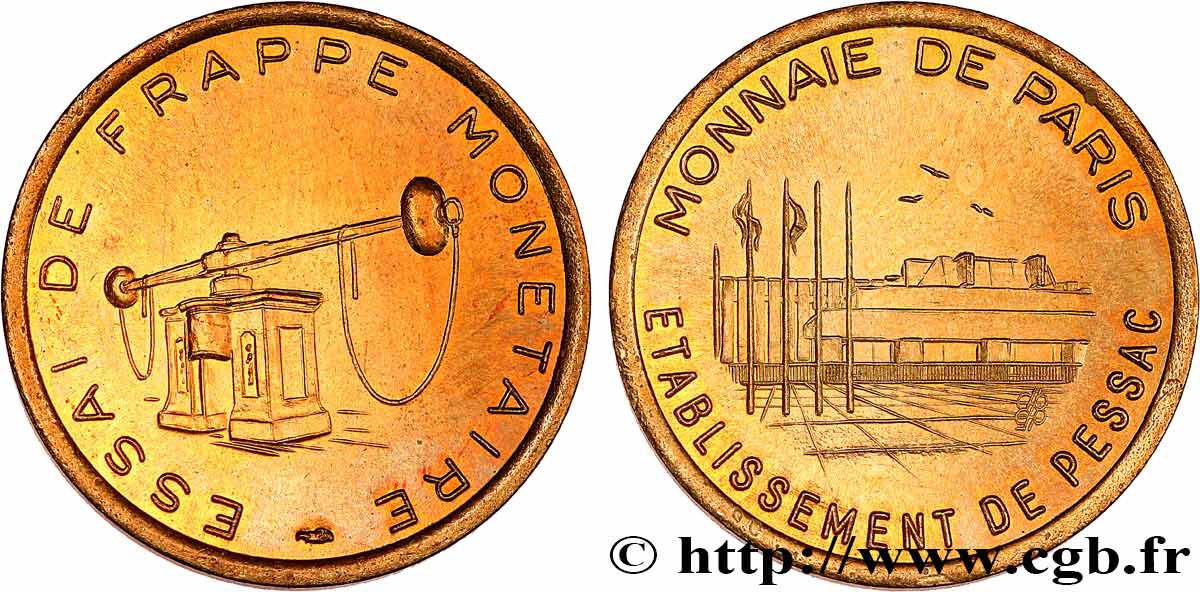 BANQUE CENTRALE EUROPEENNE Essai de frappe monétaire dit de “Pessac” n.d. SPL