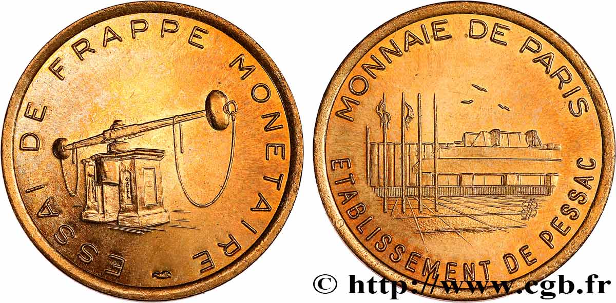 EUROPEAN CENTRAL BANK Essai de frappe monétaire dit de “Pessac” n.d. MS