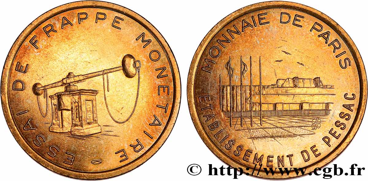 BANQUE CENTRALE EUROPEENNE Essai de frappe monétaire dit de “Pessac” n.d. SPL