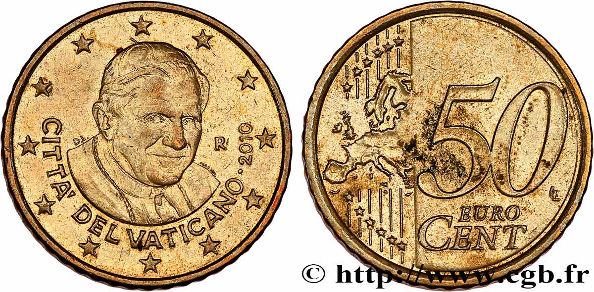 VATIKAN 50 Cent BENOÎT XVI 2010