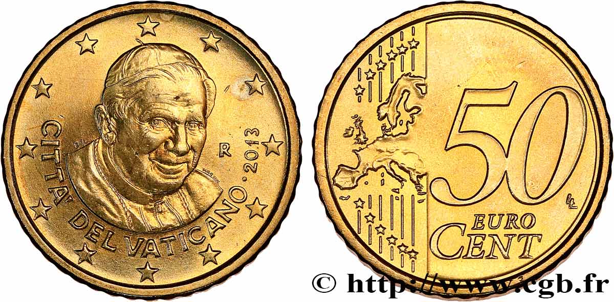 VATICAN 50 Cent BENOÎT XVI
2013 AU