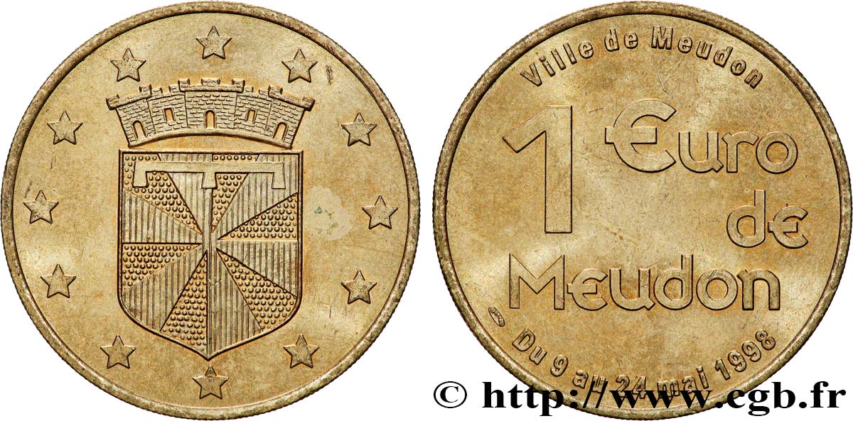 FRANKREICH 1 Euro de Meudon 1998