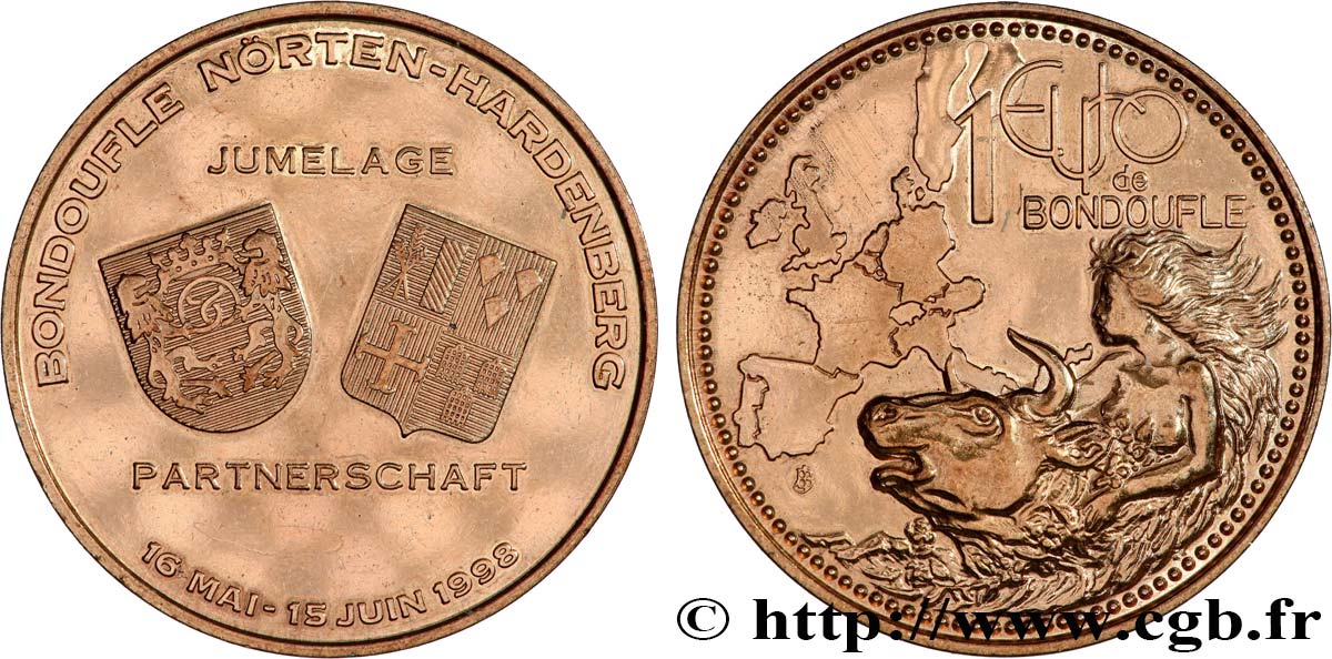FRANCE 1 Euro de Bondoufle (16 mai - 15 juin 1998) 1998 MS