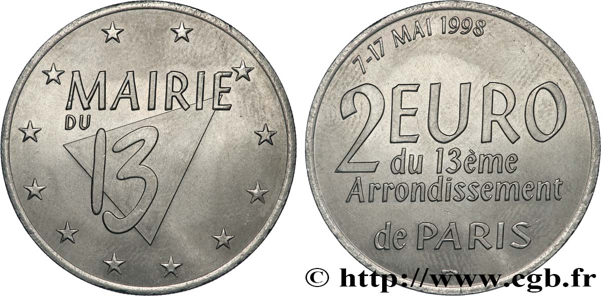 FRANCE 2 Euro de Paris - Mairie du 13e (7 - 17 mai 1998) 1998 SPL