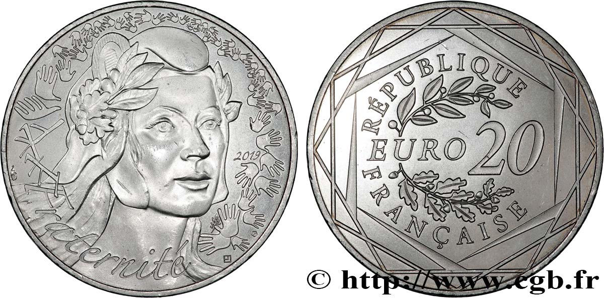 FRANCE 20 Euro MARIANNE 2019 MS