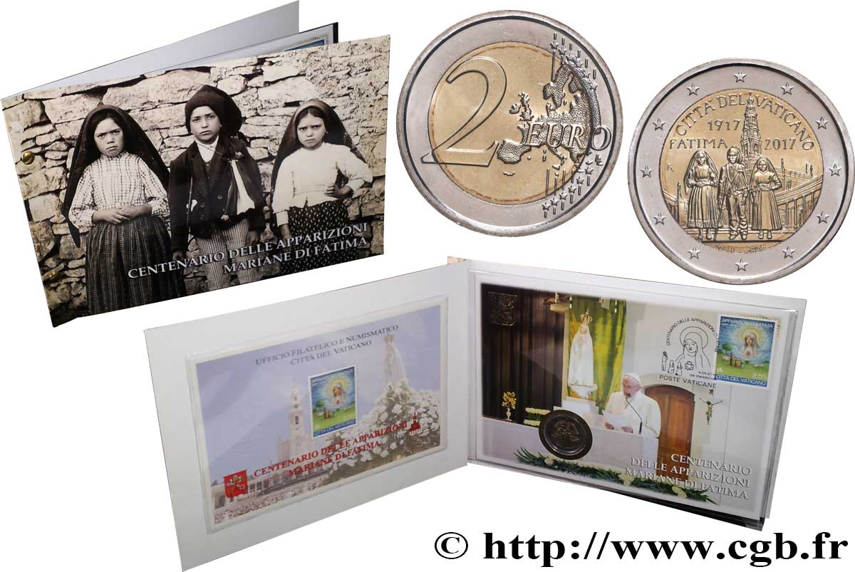 VATICAN Enveloppe philatélique 2 Euro MARTYRE DE SAINT PIERRE ET SAINT PAUL 2017 BU