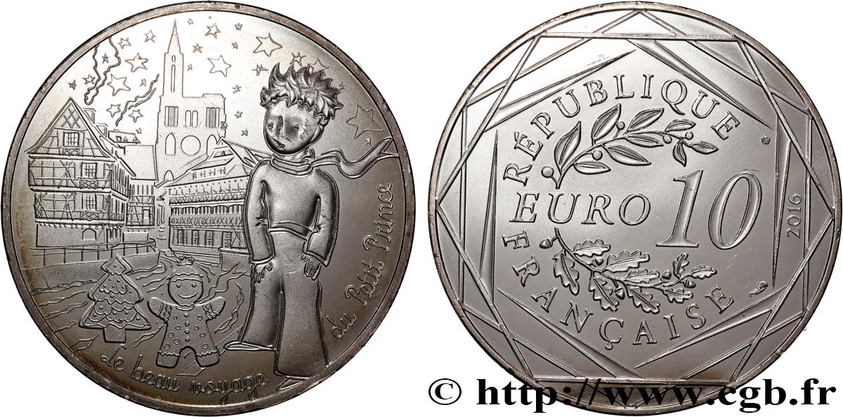 FRANCE 10 Euro LE PETIT PRINCE AU MARCHÉ DE NOËL 2016 MS