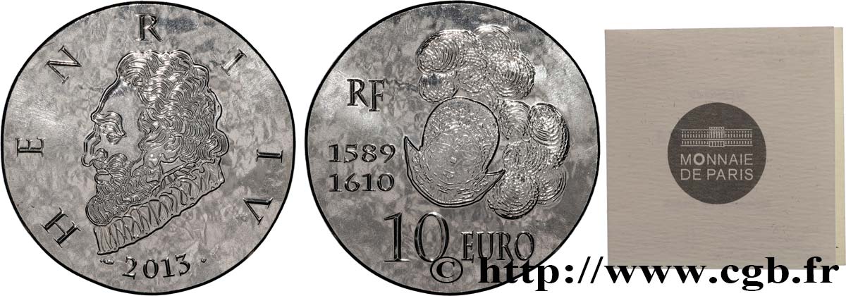 FRANCIA 10 Euro HENRI IV 2013 BE