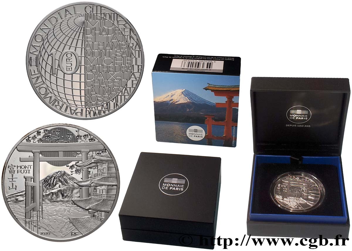 FRANCE Belle Epreuve 10 Euro MONT FUJI 2020 BE